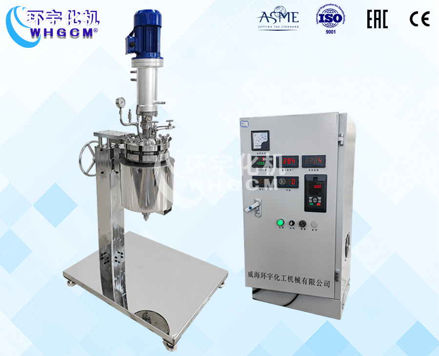 5L手動升降翻轉(zhuǎn)電加熱鈦材實(shí)驗釜